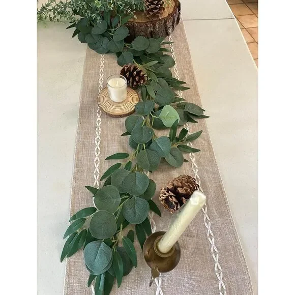 Unfinished Natural with Tree Bark Wood Slices 10 Pcs 4.2-4.7 in Disc Coasters - Picture 4 of 5